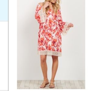 Pink blush maternity dress